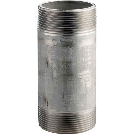 1/2 In. X 4-1/2 In. 304 Stainless Steel Pipe Nipple - 16168 PSI - Sch. 40 - Domestic