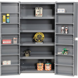 Global Industrial™ Storage Cabinet With Interior Shelving Gray 38""W x 24""D x 72""H