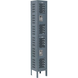 Global Industrial™ Capital® 2-Tier 2 Door Ventilated Box Locker12""Wx18""Dx78""HUnassembled