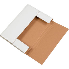 Global Industrial™ Corrugated Easy-Fold Mailers 9-5/8""L x 6-5/8""W x 1-1/4""H White