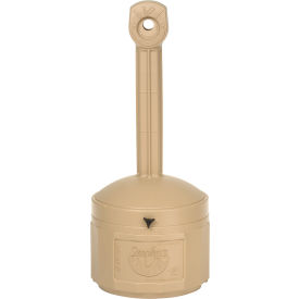 Justrite® Smokers Ceasefire® Outdoor Ashtray 4 Gallon Beige