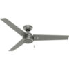 Hunter Fan 52"" Cassius Ceiling Fan 59262 - Matte Silver
