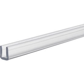 USA Sealing Polycarbonate U-Channel 72""L x 1/4""W Clear