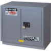 Justrite 23 Gallon 2 Door Manual Under Fume Hood Cabinet 36""W x 21-5/8""D x 35-3/4""H Yellow