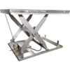 Global Industrial™ Stainless Steel Power Scissor Lift Table 72"" x 48"" 3300 Lb Cap.