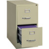 Hirsh Industries® 25"" Deep Vertical File Cabinet 2-Drawer Letter Size - Putty