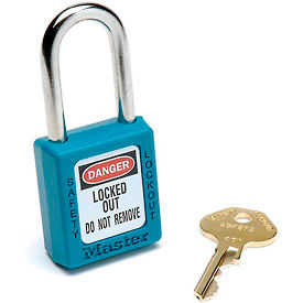 Master Lock® Safety 410 Series Zenex™ Thermoplastic Padlock Teal 410TEAL