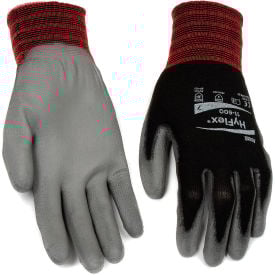 HyFlex® Lite Polyurehtane Coated Gloves Ansell 11-600 Size 9 Black/Gray 1 Pair