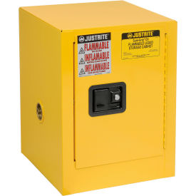 Justrite Flammable 4 Gallon Liquid Cabinet Manual Single Door Vertical Storage