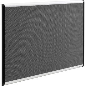 Global Industrial™ Fabric Mesh Bulletin Board 36""W x 24""H Gray