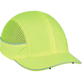 Ergodyne® Skullerz® 8960 Bump Cap W/LED Lighting Technology Lime Short Brim One Size
