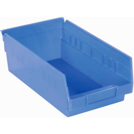Akro-Mils Plastic Nesting Storage Shelf Bin 30130 - 6-5/8""W x 11-5/8""L x 4""H Blue