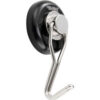 Global Industrial™ Neodymium Swiveling Magnetic Hook Black Powdered Coat 65 Lbs. Pull 6/Pack