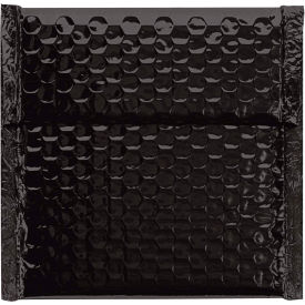 Global Industrial™ Glamour Bubble Mailers 7""W x 6-3/4""L Black 72/Pack