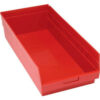 Plastic Nesting Storage Shelf Bin QSB216 11-1/8""W x 23-5/8""D x 6""H Red