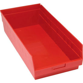 Plastic Nesting Storage Shelf Bin QSB216 11-1/8""W x 23-5/8""D x 6""H Red