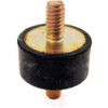 Vibration Mount 2 Threaded Studs .79"" Dia 15mm H M6 x 1.0 Thread
