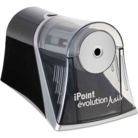 Westcott® iPoint Evolution Axis Pencil Sharpener AC-Powered 4.25"" x 7"" x 4.75"" Black/Silver