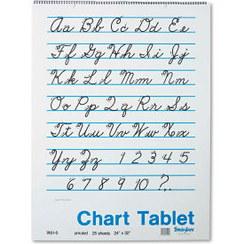 Pacon® Chart Tablets 74510 24"" x 32"" White 1 Each