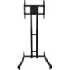 Luxor Adjustable Height Rolling TV Stand For 32""-70"" TVs Black
