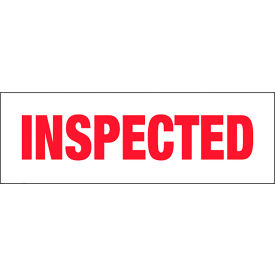 Tape Logic® Carton Sealing Tape Inspected 3"" x 110 yds. Red/White