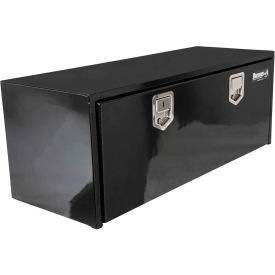 Buyers Steel Underbody Truck Box w/ Stainless Steel Rotary Paddle - Black 18x18x60 - 1702115