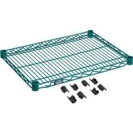 Nexel® S1824G Poly-Green® Epoxy Wire Shelf 24""W x 18""D