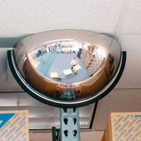 Half Dome Panoramic Acrylic Mirror Indoor 32"" Dia. 180° Viewing Angle