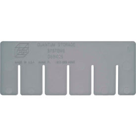 Quantum Storage Short Divider 6""L x 2""W x 1""H Gray Polyprolylene