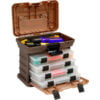 Plano StowAway® 135430 Drawer Rack System 4 Boxes 11""L x 7-1/4""W x 10""H Gray/Sandstone