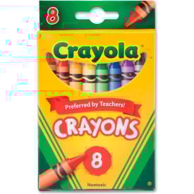 Crayola® Classic Crayons Nontoxic Assorted 8/Box