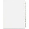 Avery Side Tab Legal Exhibit Index Divider 1 to 25 8.5""x11"" 1 Tab/25 Sets White/White