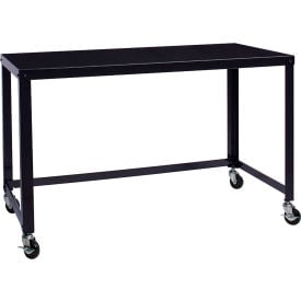 Hirsh Industries® Steel Industrial 48"" Mobile Desk in Black