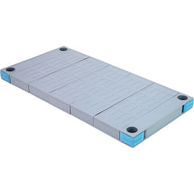 Quantum Millenia™ Shelf 60""W X 18""D Removable Solid Shelf Mat Polymer Gray