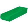 Global Industrial™ Plastic Nesting Storage Shelf Bin 8-3/8""W x 23-5/8""L x 4""H Green