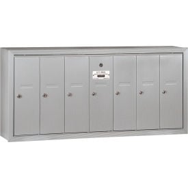 3500 Series 4B+ Vertical Mailbox 7 Doors Surface Mounted Aluminum USPS Access