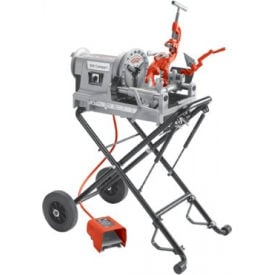 Model 300 Compact Kit Power Threading Machines RIDGID 67182 w/ 250 Folding Wheel Stand