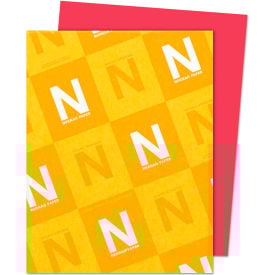 Neenah Paper Astrobrights Card Stock Paper 8-1/2"" x 11"" Re-Entry Red 250 Sheets/Pack