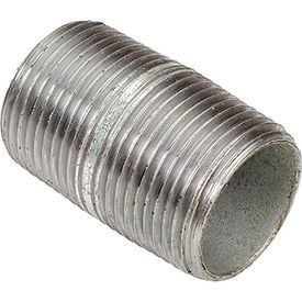 1 In X 2 In Galvanized Steel Pipe Nipple 150 PSI Lead Free