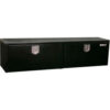 Buyers Steel Underbody Truck Box w/ Stainless Steel T-Handle - Black 18x18x72 - 1702325