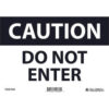 Global Industrial™ Caution Do Not Enter Sign 7x10 Aluminum