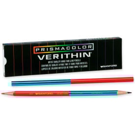 Prismacolor Verithin Colored Pencil Red Blue Lead Red Blue Barrel Dozen