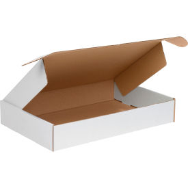 Global Industrial™ Corrugated Tab Lock Literature Mailers 24""L x 14""W x 4""H White