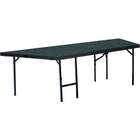 NPS® Stage Pie Compatible With a 4'x8'x32"" Stage Gray Carpet