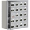 Salsbury 5-Tier 20 Door Locker w/ Recessed Combo Locks 30-1/2""W x 8-3/4""D x 31""H Gray Assembled