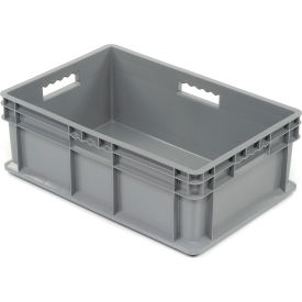 Global Industrial™ Solid Straight Wall Container 23-3/4""Lx15-3/4""Wx8-1/4""H Gray