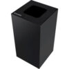 Global Industrial™ Square Recycling/Trash Can with Waste Lid 32 Gallon Black