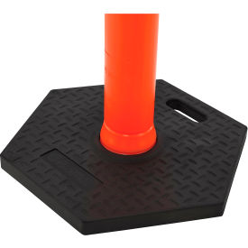 Global Industrial™ Rubber Base For Delineator Post Hexagonal