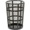 Global Industrial™ Outdoor Steel Mesh Corrosion Resistant Trash Can 48 Gallon Black
