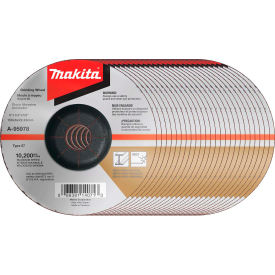 Makita® INOX Grinding Wheel 36 Grit Type 27 6"" Dia x 1/4""T x 7/8"" Cntr Hole Dia 5/Pk